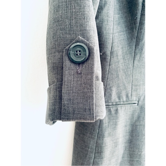 Long Gray Vintage Blazer - Picture 5 of 8